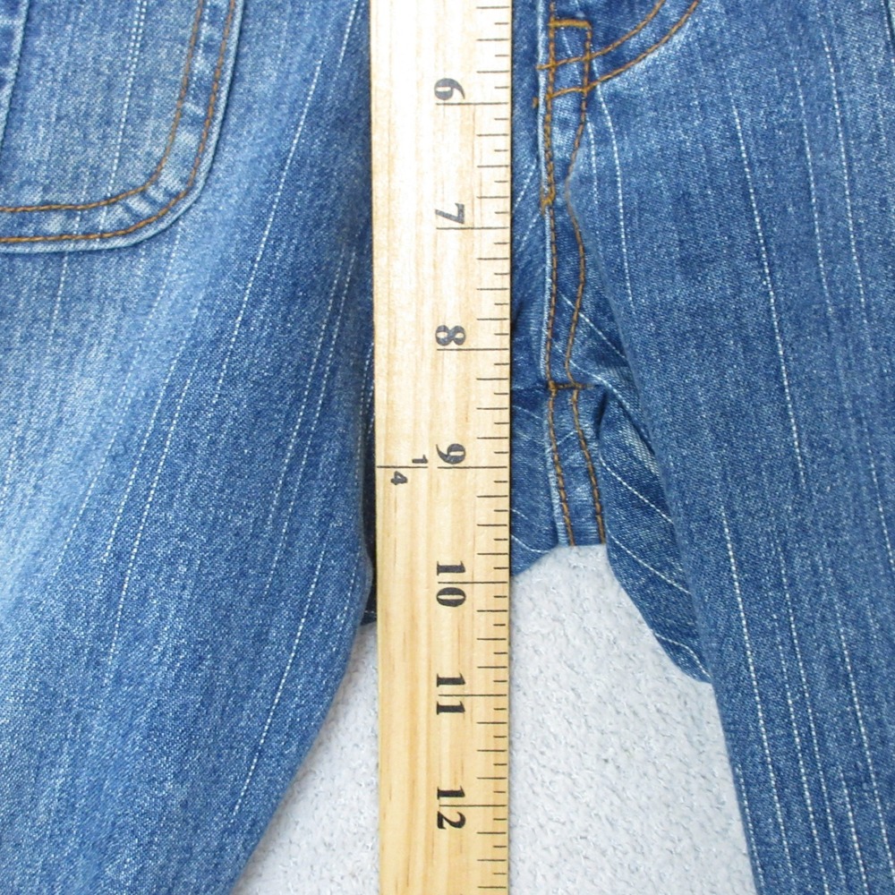 KÜL Women's Blue Denim Capri Pants Cropped Jeans Button Pockets Cute Size 5 - Picture 6 of 11